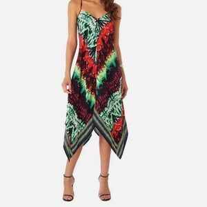 Neiman Marcus Handkerchief Spaghetti Strap Dress - sz M NWT